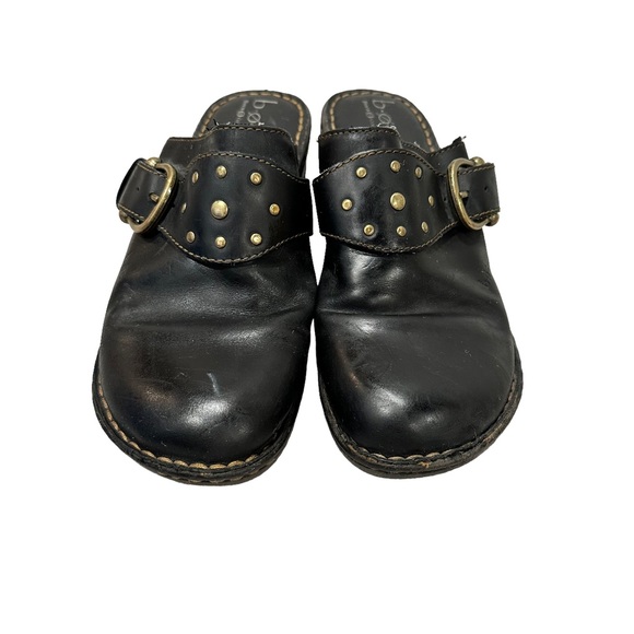 BOC Born Concepts Shoes Women Mules Clogs Leather Black 11 - Picture 2 of 11